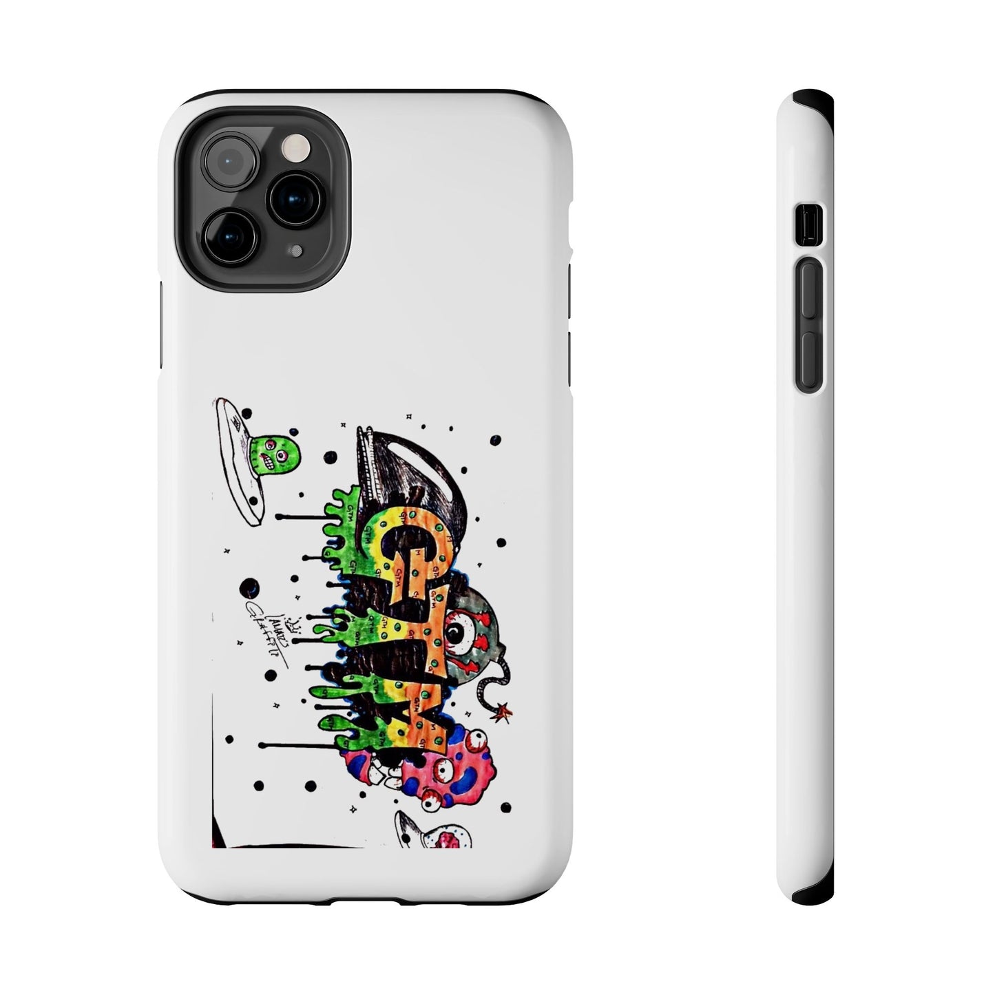 White "GTM" iPhone Cases