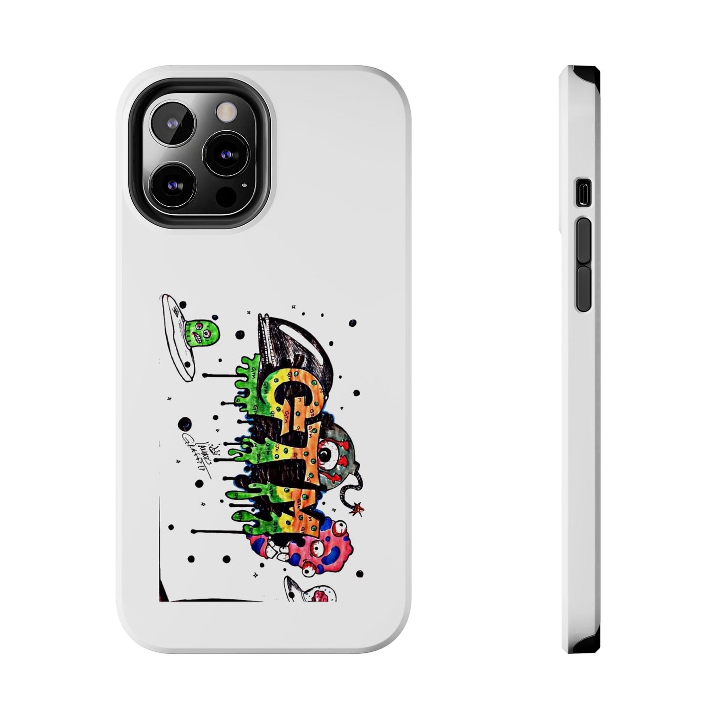 White "GTM" iPhone Cases