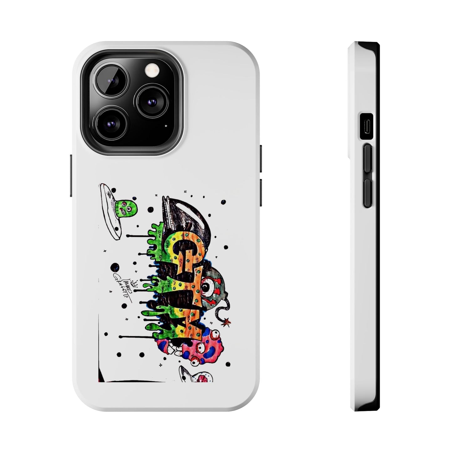 White "GTM" iPhone Cases