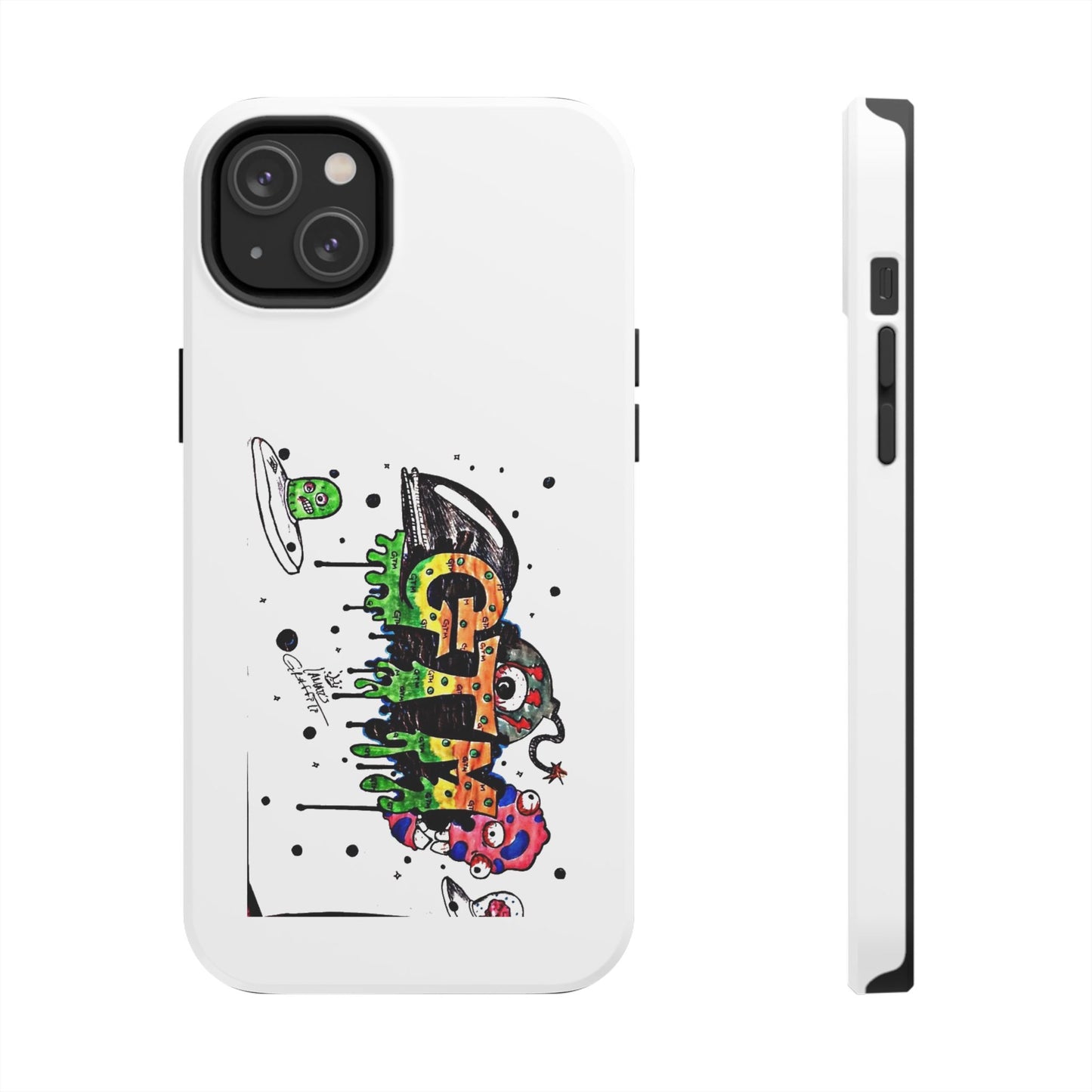 White "GTM" iPhone Cases