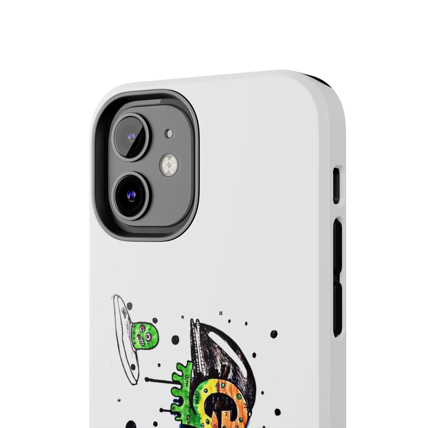 White "GTM" iPhone Cases
