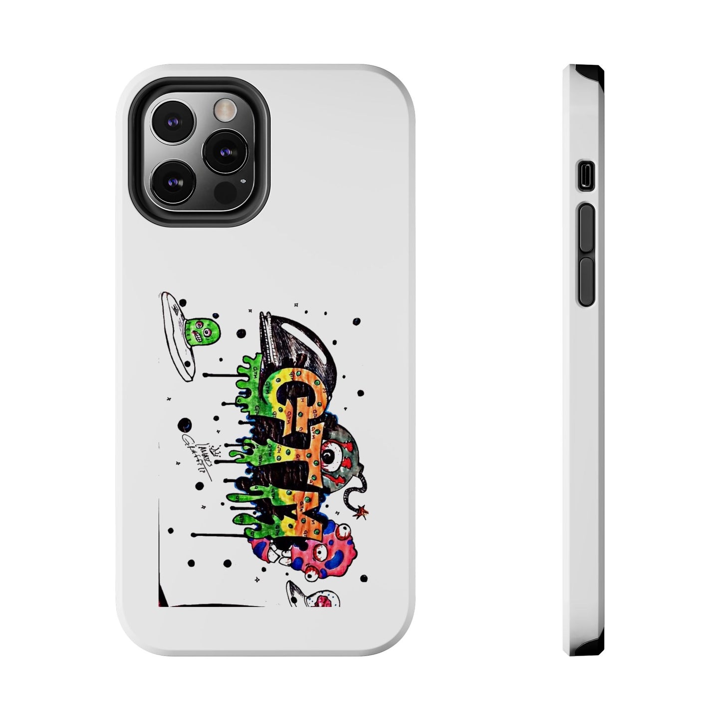 White "GTM" iPhone Cases