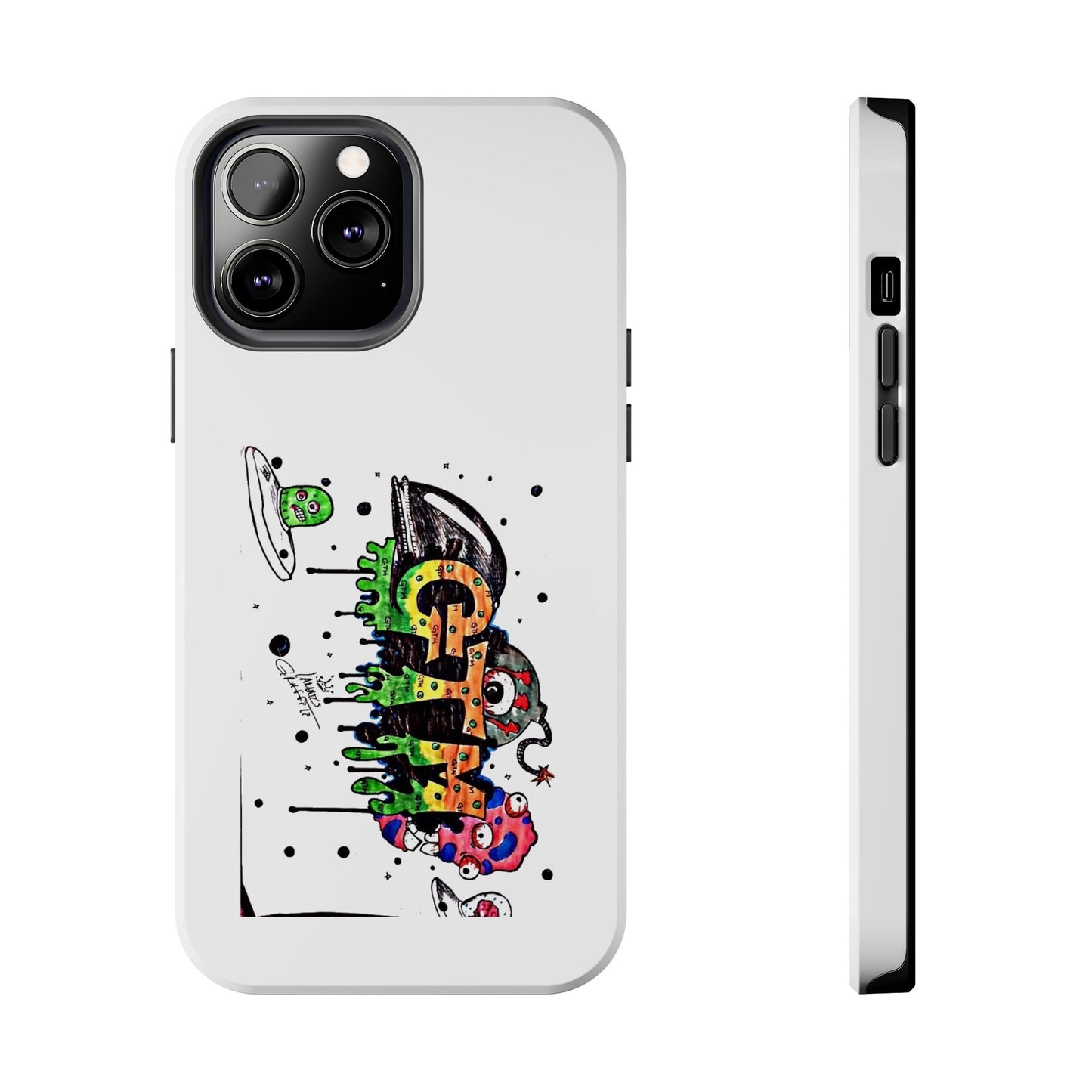 White "GTM" iPhone Cases