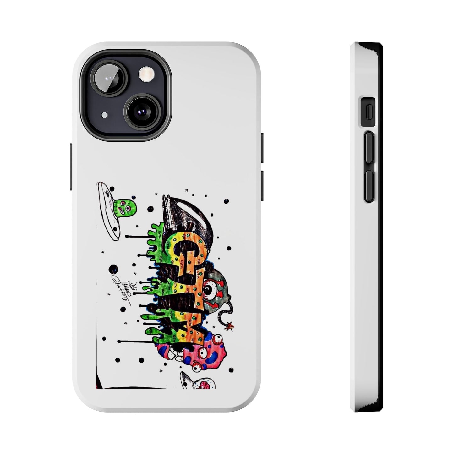 White "GTM" iPhone Cases