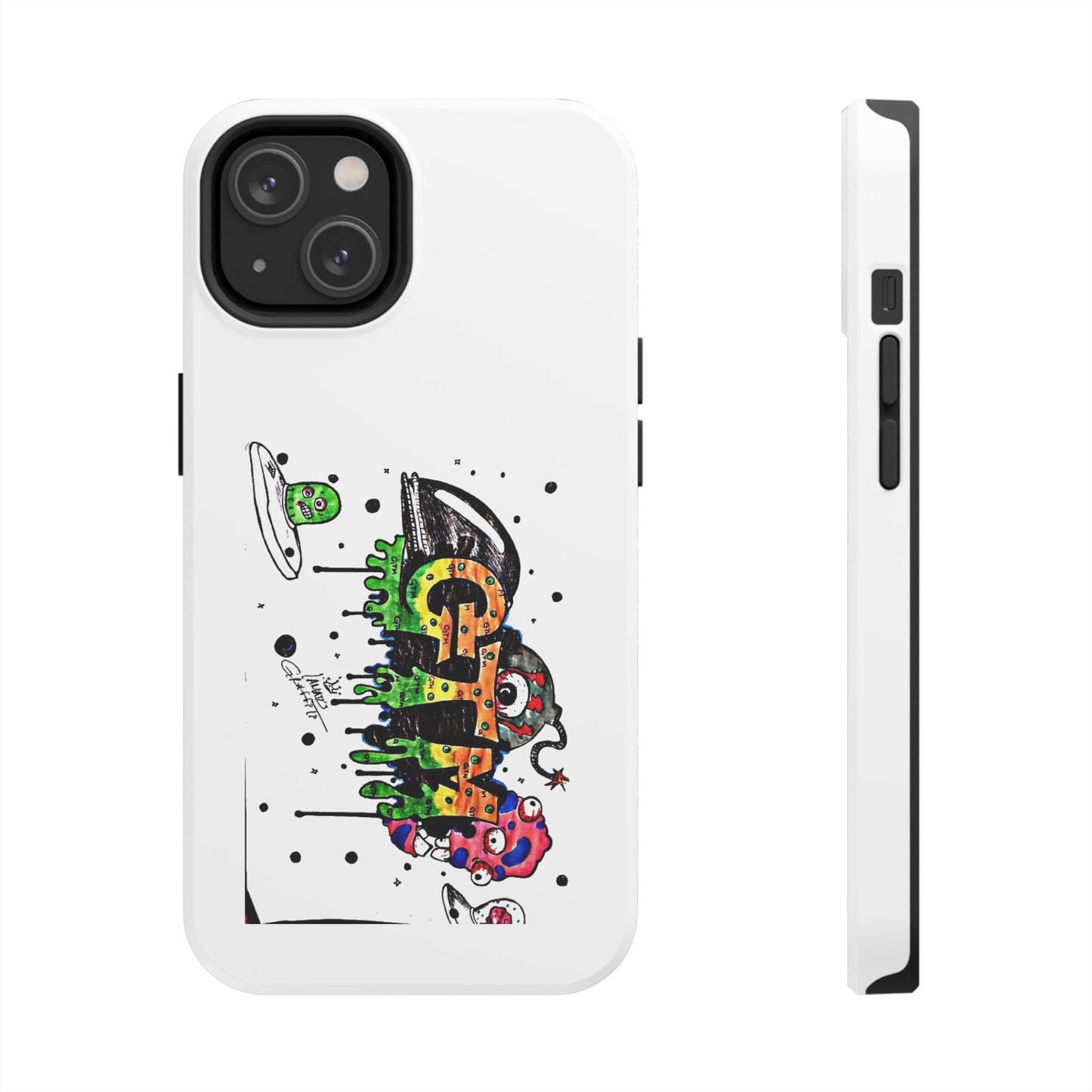 White "GTM" iPhone Cases