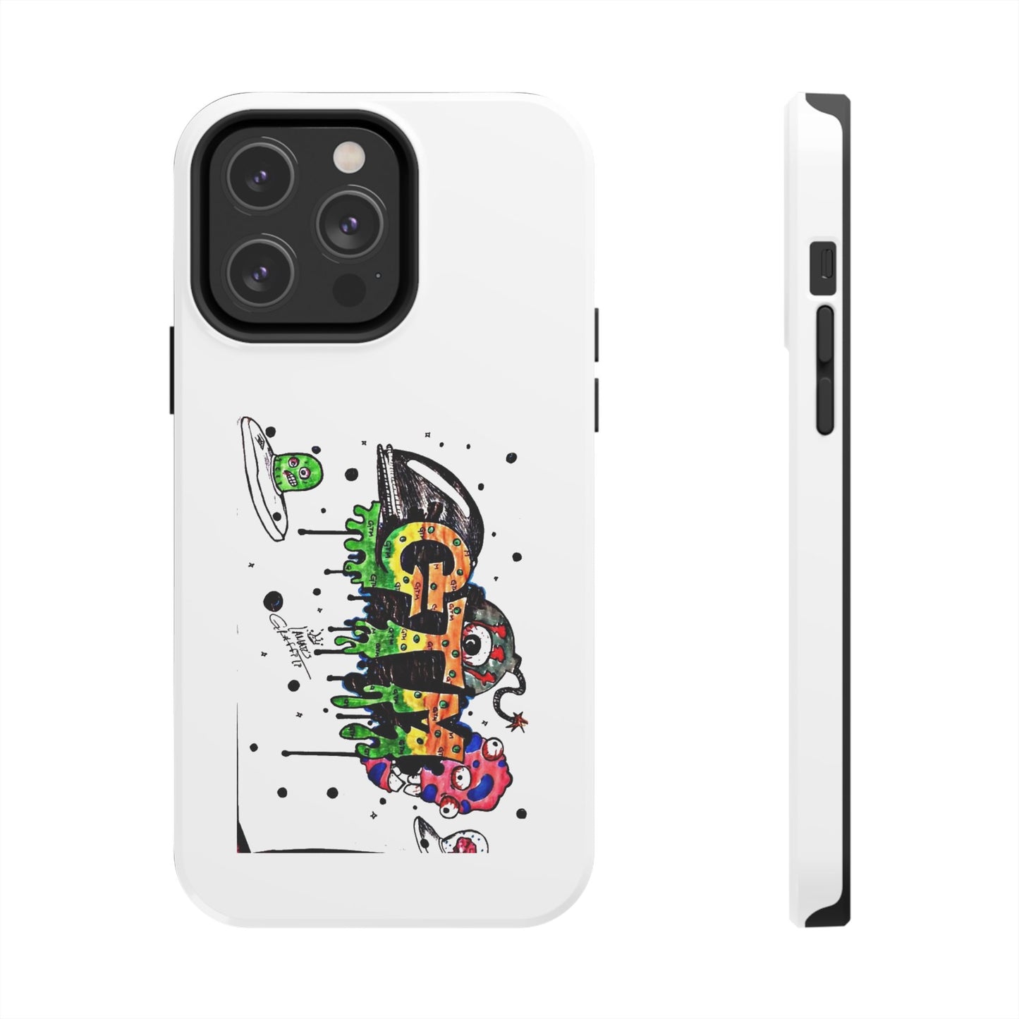White "GTM" iPhone Cases